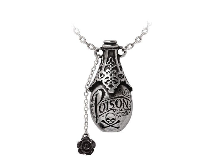 Alchemy England Lucrezia's Fix Necklace Gothic Poison Bottle Pendant - JP's Horror