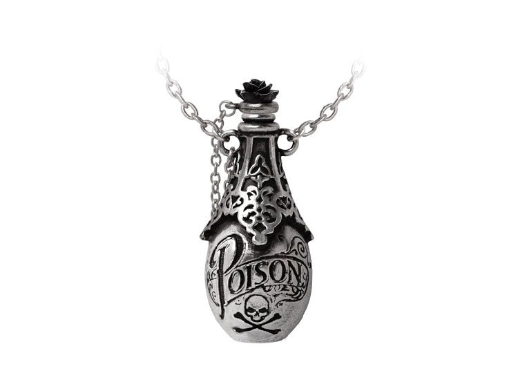 Alchemy England Lucrezia's Fix Necklace Gothic Poison Bottle Pendant - JP's Horror