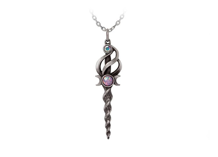 Alchemy England Lunacorn Wand Pendant Unicorn Moon Necklace - JP's Horror