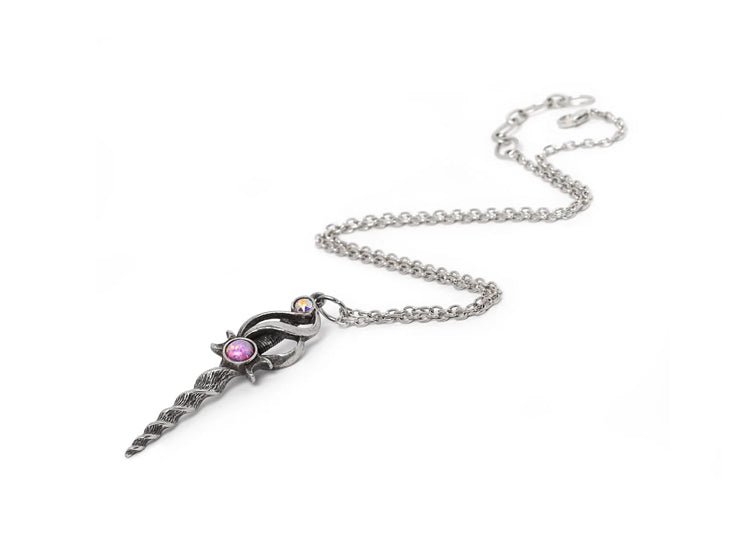 Alchemy England Lunacorn Wand Pendant Unicorn Moon Necklace - JP's Horror