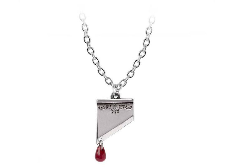 Alchemy England Marie Antoinette Pendant Necklace Gothic Guillotine Blade Necklace - JP's Horror