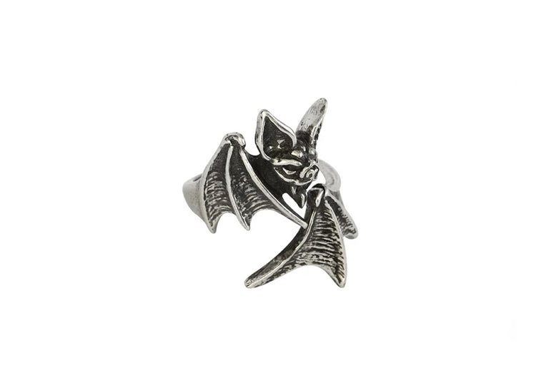 Alchemy England Nighthawk Ring – Gothic Bat & Nocturnal Statement Ring - JP's Horror