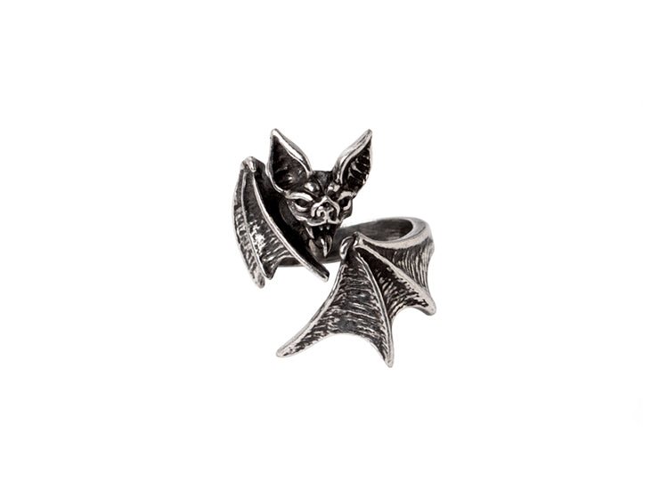 Alchemy England Nighthawk Ring – Gothic Bat & Nocturnal Statement Ring - JP's Horror