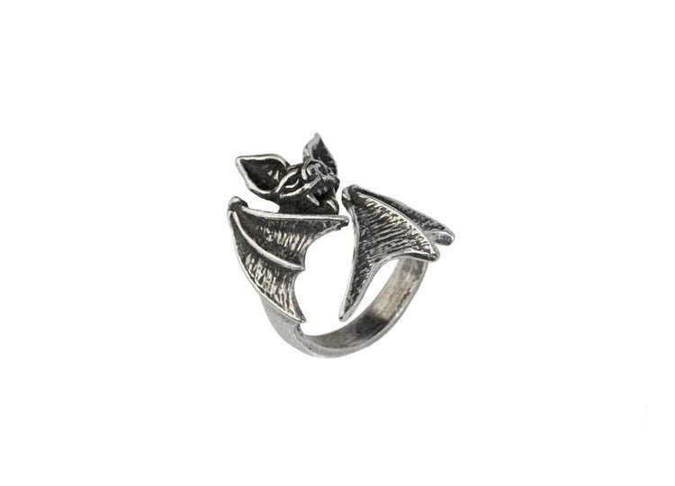 Alchemy England Nighthawk Ring – Gothic Bat & Nocturnal Statement Ring - JP's Horror