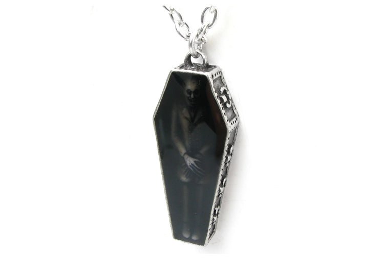 Alchemy England Nosferatu's Rest Necklace Gothic Count Orlok Coffin Pendant - JP's Horror