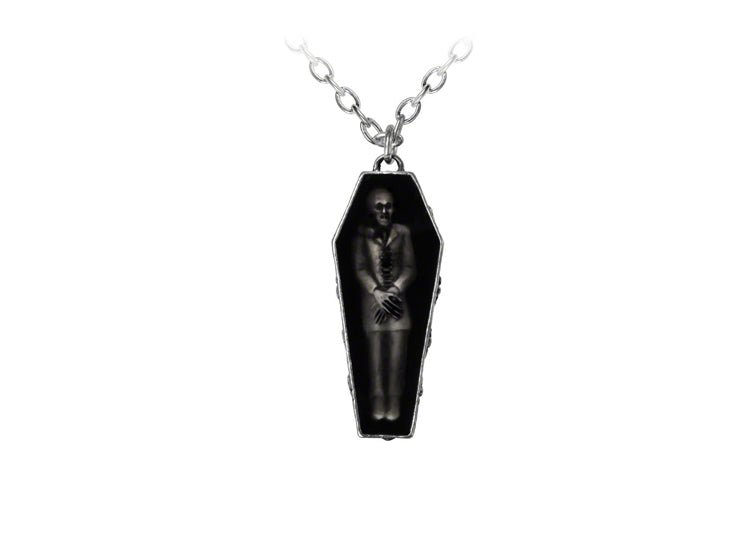 Alchemy England Nosferatu's Rest Necklace Gothic Count Orlok Coffin Pendant - JP's Horror
