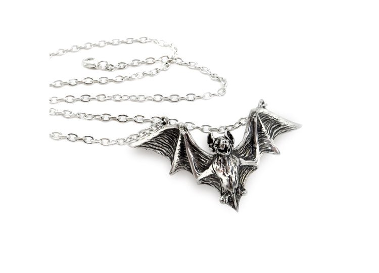 Alchemy England Om Strygia Necklace Gothic Vampire Bat Pendant - JP's Horror