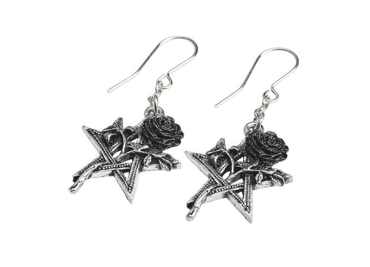 Alchemy England Ruah Vered Earrings Gothic Rose Drop Earrings - JP's Horror