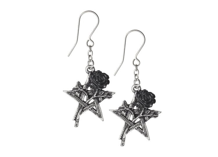 Alchemy England Ruah Vered Earrings Gothic Rose Drop Earrings - JP's Horror
