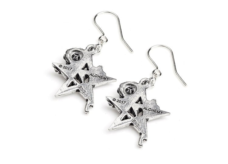 Alchemy England Ruah Vered Earrings Gothic Rose Drop Earrings - JP's Horror
