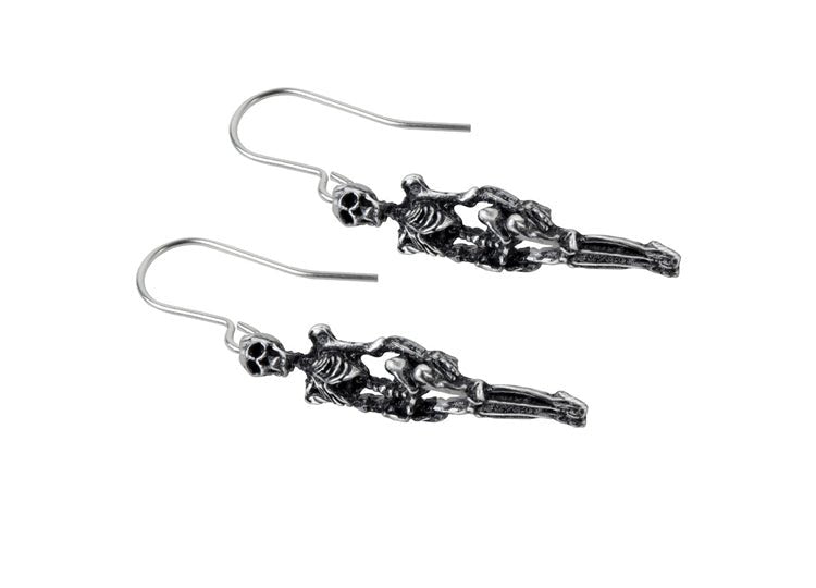 Alchemy England Skeleton Earrings Gothic Skull Drop Earrings - JP's Horror