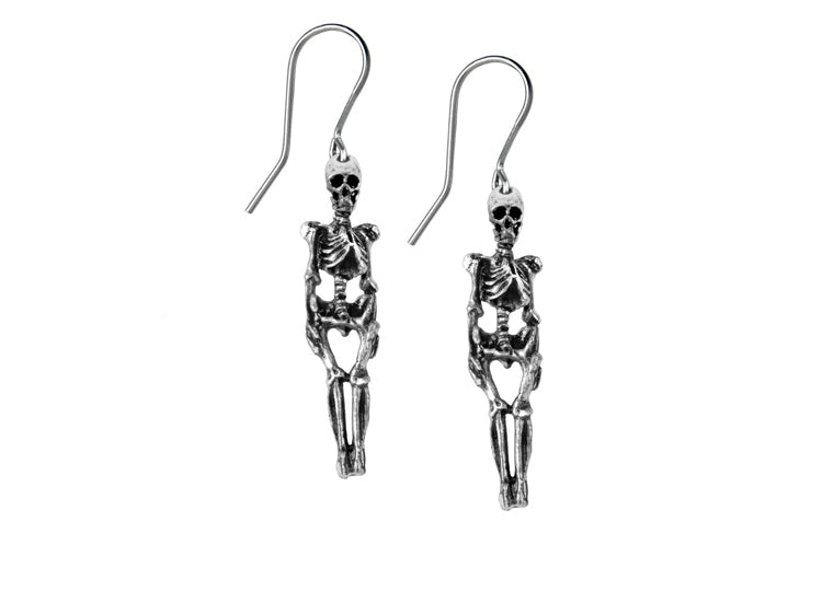 Alchemy England Skeleton Earrings Gothic Skull Drop Earrings - JP's Horror
