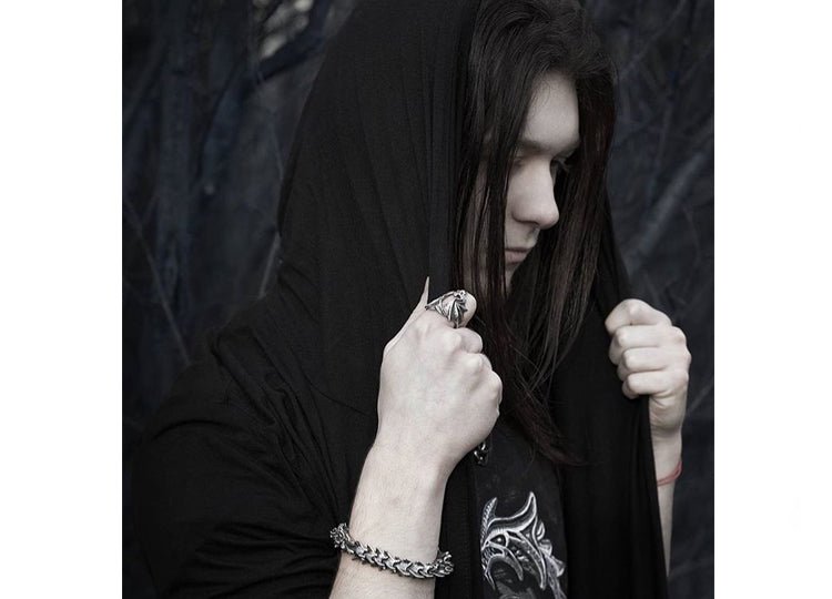 Alchemy England Stealth Ring Gothic Bat Fine English Pewter Ring - JP's Horror