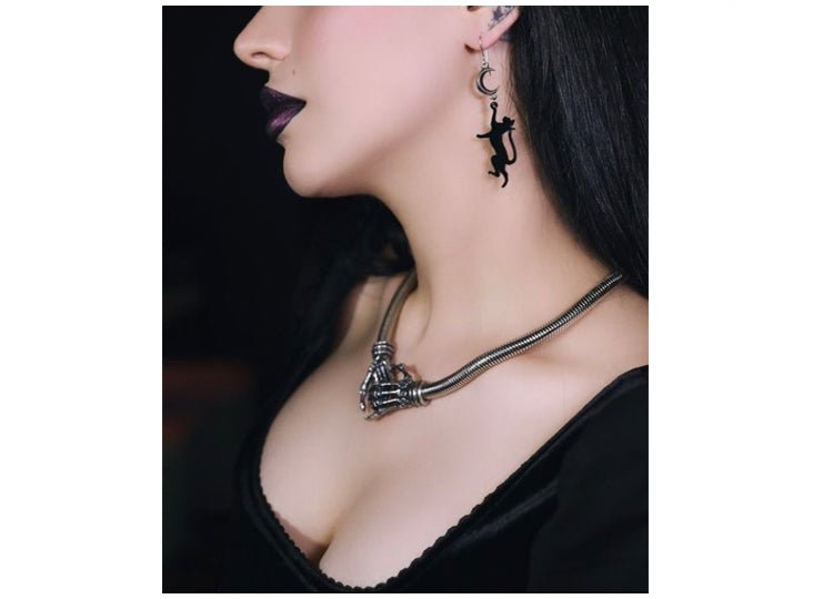 Alchemy England Take Me With You Necklace Gothic Bat Heart Pendant - JP's Horror