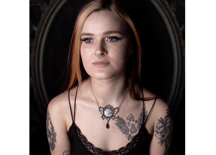 Alchemy England The Ghost of Whitby Necklace Gothic Cathedral Mirror Necklace - JP's Horror