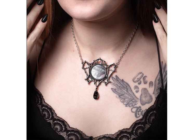Alchemy England The Ghost of Whitby Necklace Gothic Cathedral Mirror Necklace - JP's Horror