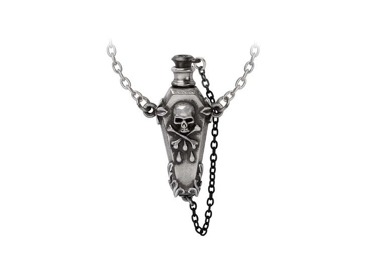 Alchemy England The Undertaker Necklace Gothic Coffin Poison Bottle Pendant - JP's Horror
