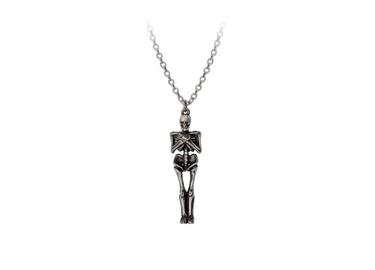 Alchemy England Undying Homage Necklace Gothic Coffin and Skeleton Couples Necklace Set - JP's Horror