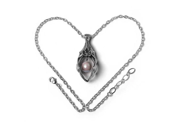 Alchemy England Vampire's Eye Necklace Gothic Bat and Moon Pendant - JP's Horror