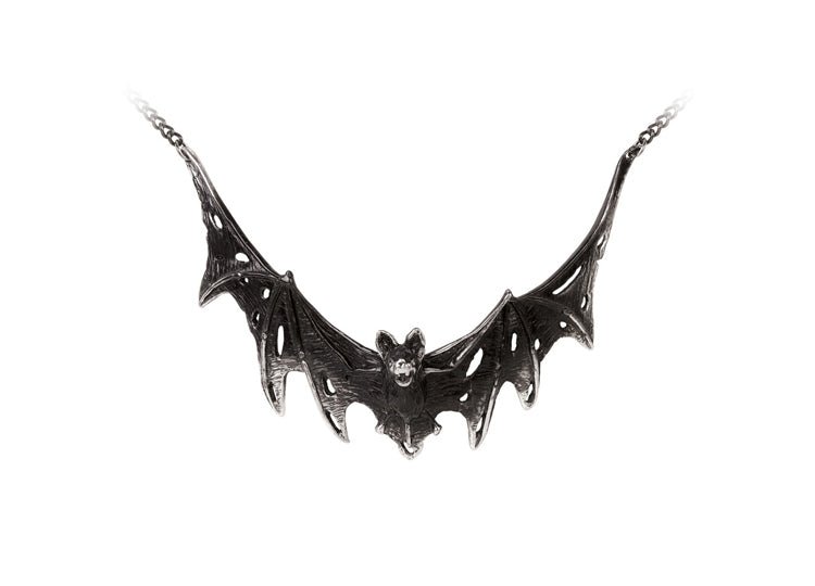 Alchemy England Villa Diodati Pendant Necklace Gothic Flying Bat Pendant - JP's Horror