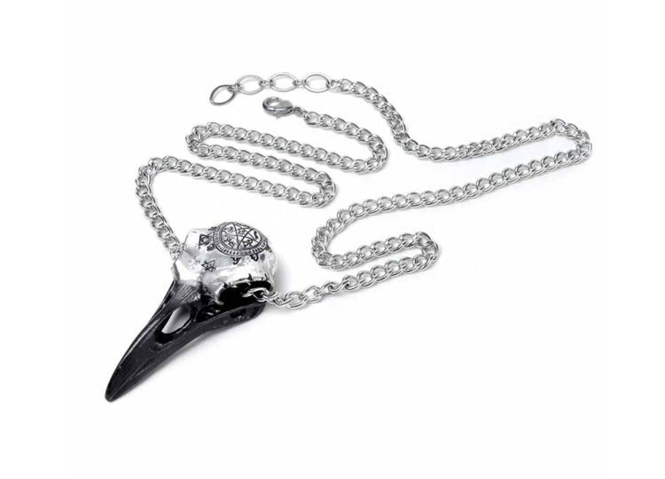 Alchemy England Volvan Ravenskull Necklace Viking Raven Skull Pendant - JP's Horror