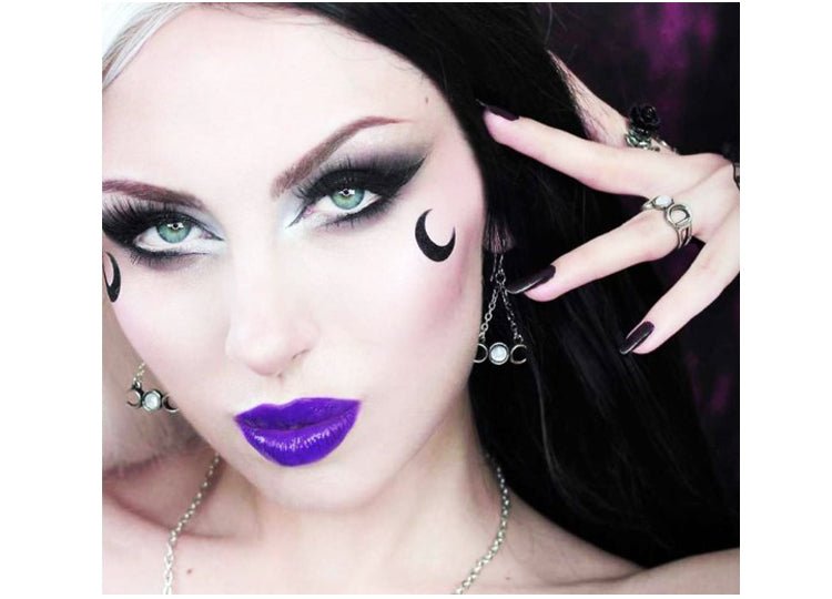 Alchemy England Wiccan Moon Earrings Gothic Crescent Moon Drop Earrings - JP's Horror