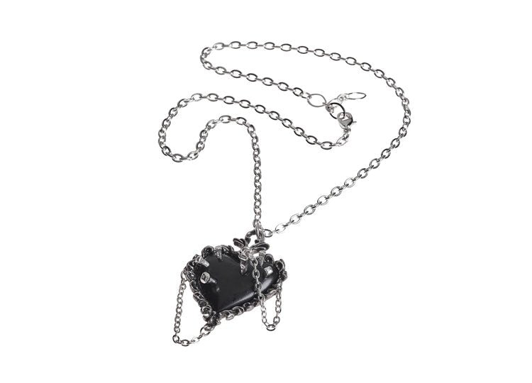 Alchemy England Witches Heart Pendant Gothic Triple Moon Heart Necklace - JP's Horror