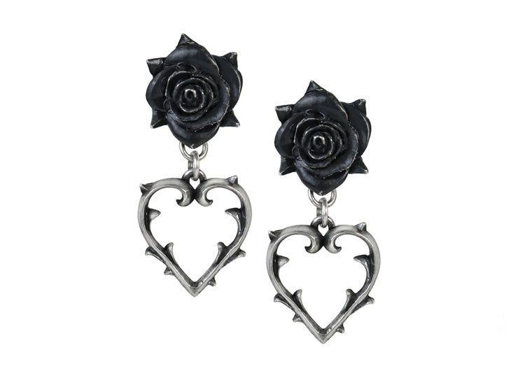 Alchemy England Wounded Love Stud Earrings Gothic Heart Stud Earrings - JP's Horror