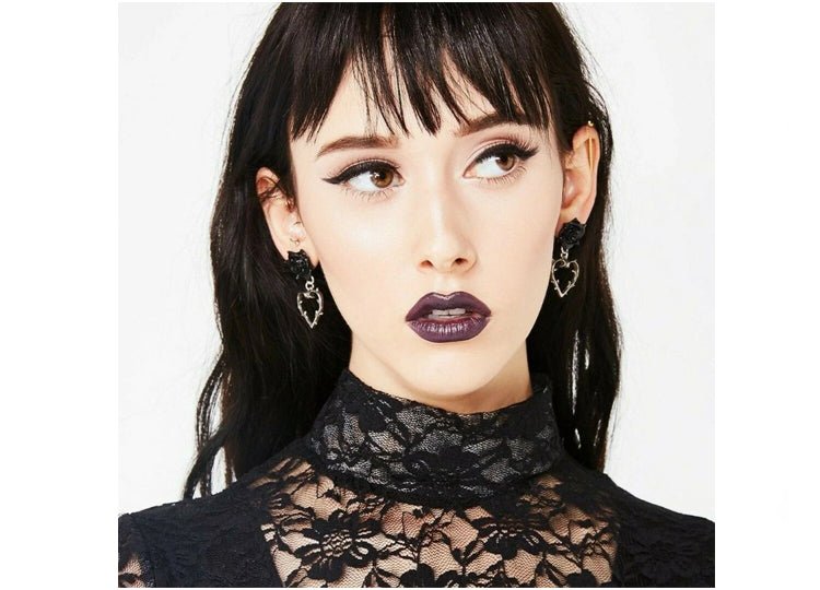 Alchemy England Wounded Love Stud Earrings Gothic Heart Stud Earrings - JP's Horror