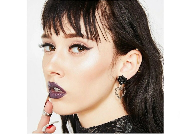 Alchemy England Wounded Love Stud Earrings Gothic Heart Stud Earrings - JP's Horror