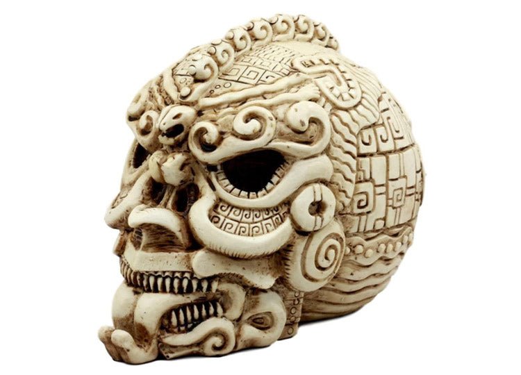 Aztec Quetzalcoatl Snake Skull - JP's Horror