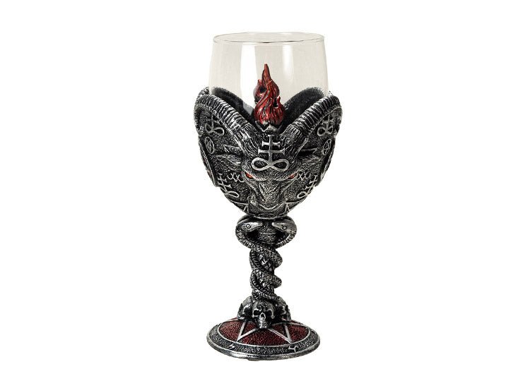 Baphomet Glass Goblet - JP's Horror