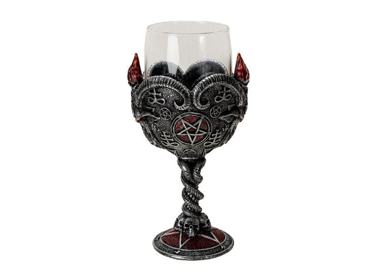 Baphomet Glass Goblet - JP's Horror