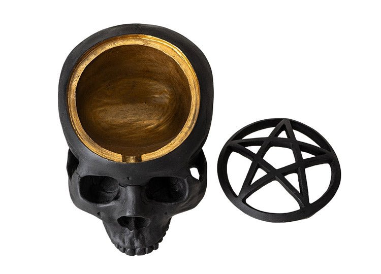 Black Pentagram Skull - JP's Horror