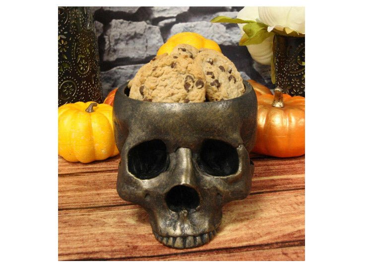 Bronze Skull Bowl - JP's Horror