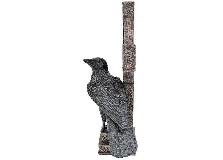 Celtic Cross Raven Statue - JP's Horror