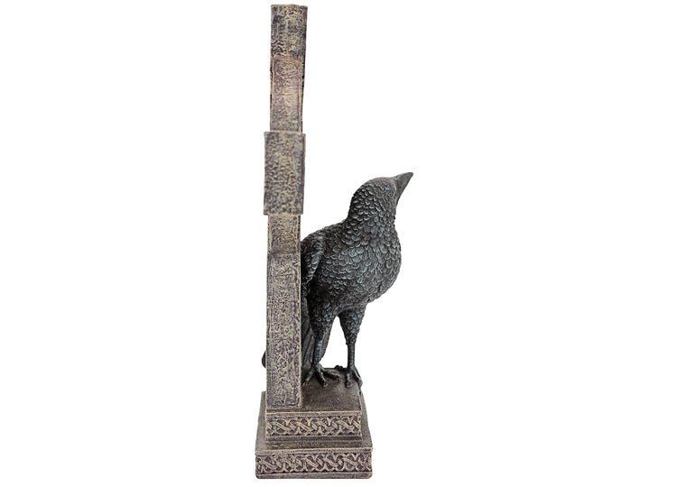 Celtic Cross Raven Statue - JP's Horror