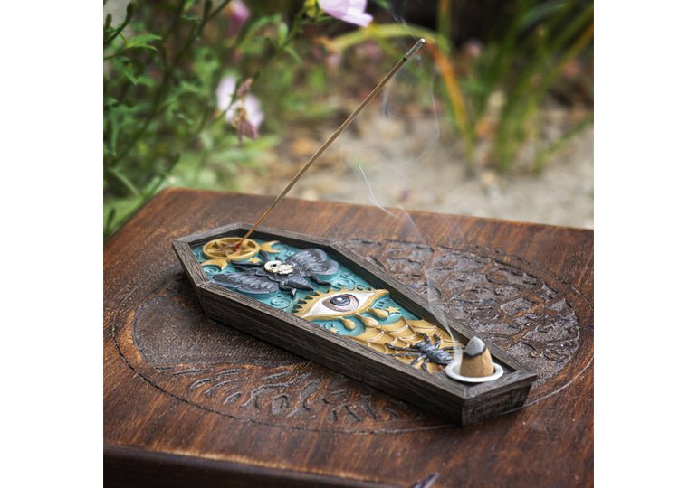 Coffin Death Moth Incense Burner - JP's Horror