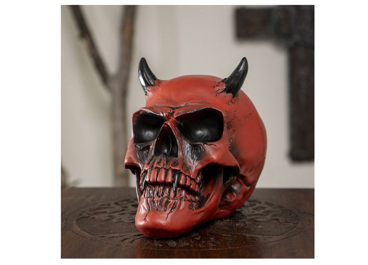 Crimson Demon Skull - JP's Horror