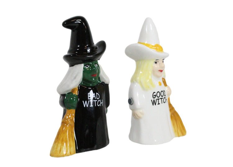 Good Witch Bad Witch Salt and Pepper Shakers - JP's Horror
