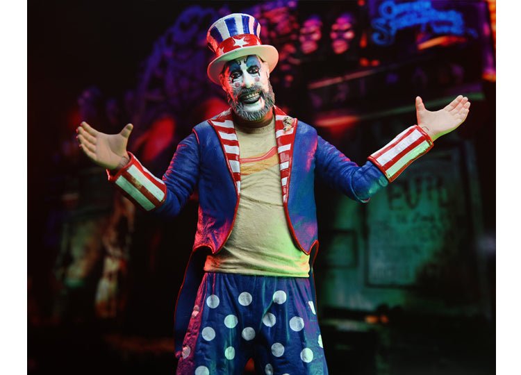 House of 1000 Corpses Captain Spaulding Tailcoat 20th Anniversary 7 Inch Action Figure - JP's Horror