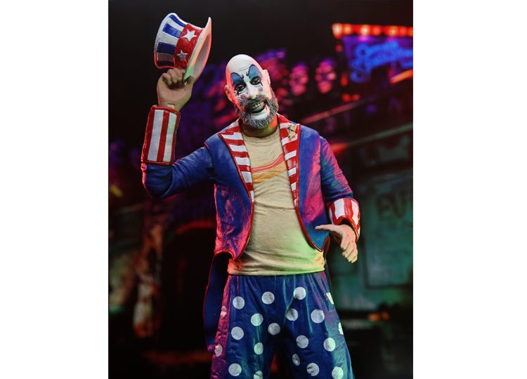 House of 1000 Corpses Captain Spaulding Tailcoat 20th Anniversary 7 Inch Action Figure - JP's Horror