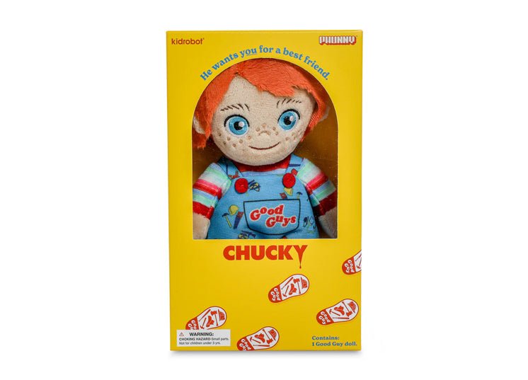 Kidrobot Good Guy Chucky Phunny Plush – Child’s Play 2 7.5” Horror Collectible (Box Edition) - JP's Horror