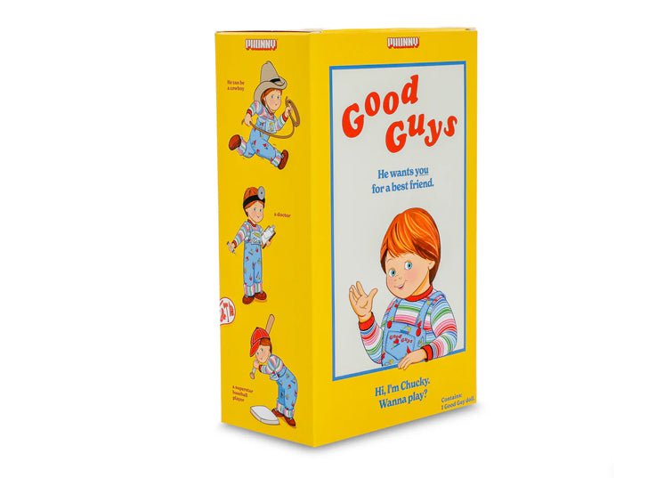 Kidrobot Good Guy Chucky Phunny Plush – Child’s Play 2 7.5” Horror Collectible (Box Edition) - JP's Horror
