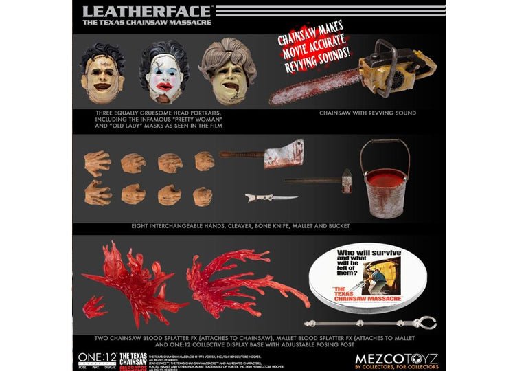 Leatherface One:12 Collective - Deluxe Edition - The Texas Chainsaw Massacre - JP's Horror