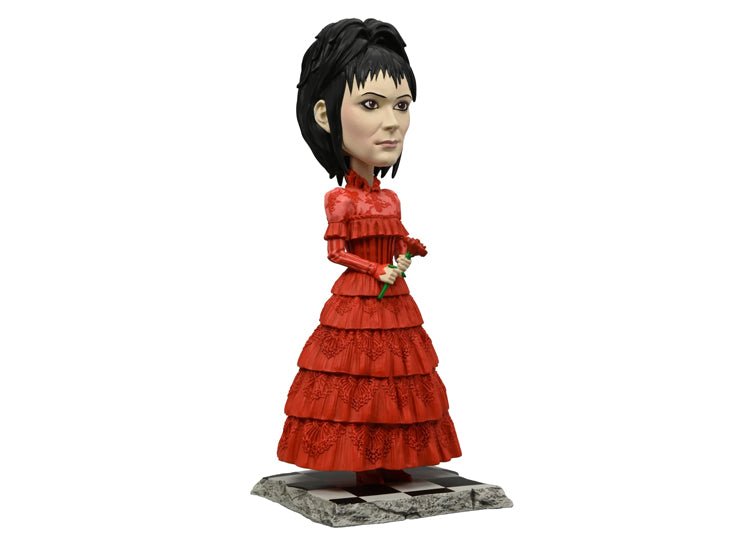 NECA Lydia Deetz Red Wedding Dress Head Knocker – Beetlejuice Beetlejuice Bobblehead - JP's Horror