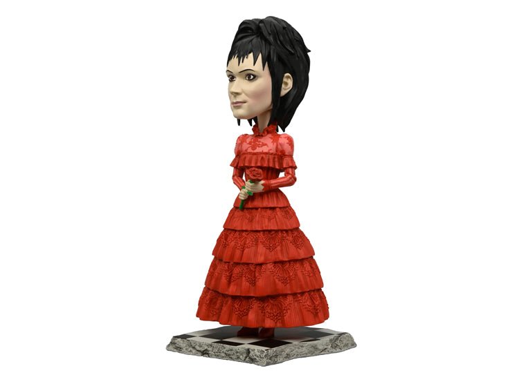 NECA Lydia Deetz Red Wedding Dress Head Knocker – Beetlejuice Beetlejuice Bobblehead - JP's Horror