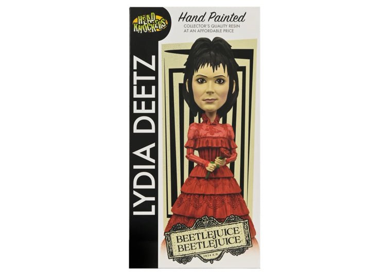 NECA Lydia Deetz Red Wedding Dress Head Knocker – Beetlejuice Beetlejuice Bobblehead - JP's Horror