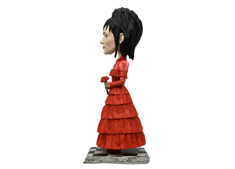 NECA Lydia Deetz Red Wedding Dress Head Knocker – Beetlejuice Beetlejuice Bobblehead - JP's Horror
