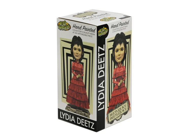 NECA Lydia Deetz Red Wedding Dress Head Knocker – Beetlejuice Beetlejuice Bobblehead - JP's Horror